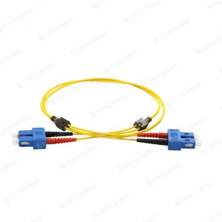 Cable de parche de fibra óptica monomodo OS1 dúplex